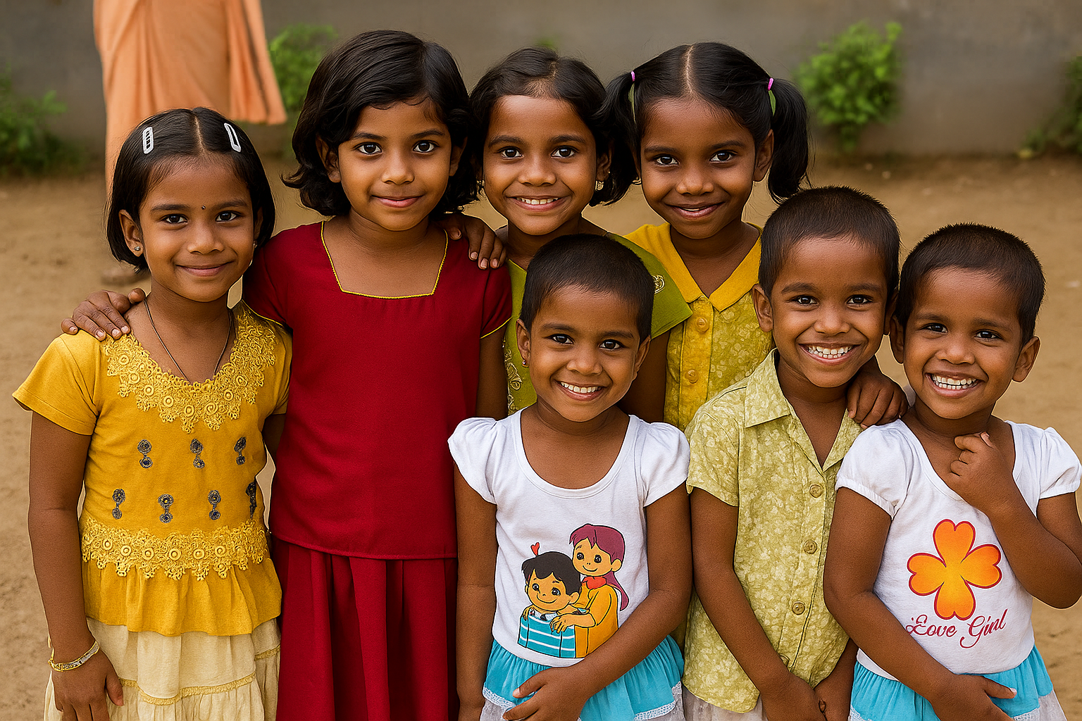 Happy child with Asktoya